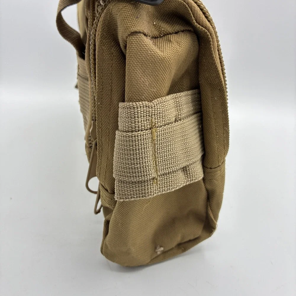 MOLLE Tactical Utility Pouch Gear Bag Tan Brown Paintball Airsoft Equipment